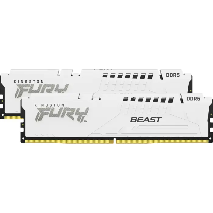 Kingston FURY 64 GB DDR5-5600 Kit, memory (white, KF556C36BWEK2-64, Beast, XMP, EXPO)