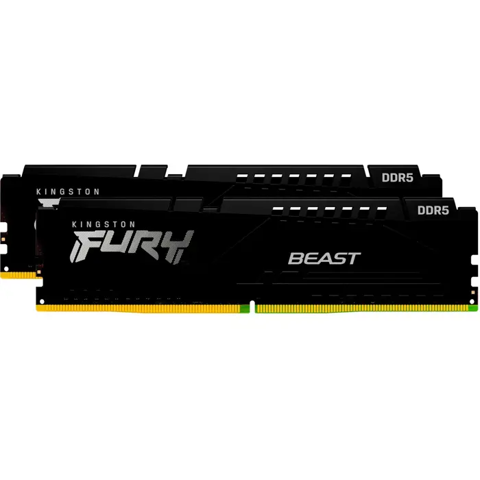 Kingston FURY DDR5 - 16GB -6000 - CL - 30 (2x 8 GB) dual kit, memory (black, KF560C30BBEK2-16, Fury Beast, INTEL XMP, AMD EXPO)
