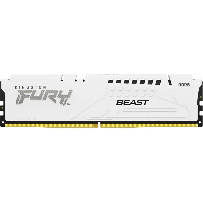 Kingston FURY DDR5 - 16GB - 6000 - CL - 30, single RAM (white, KF560C30BWE-16, Fury Beast, INTEL XMP, AMD EXPO)