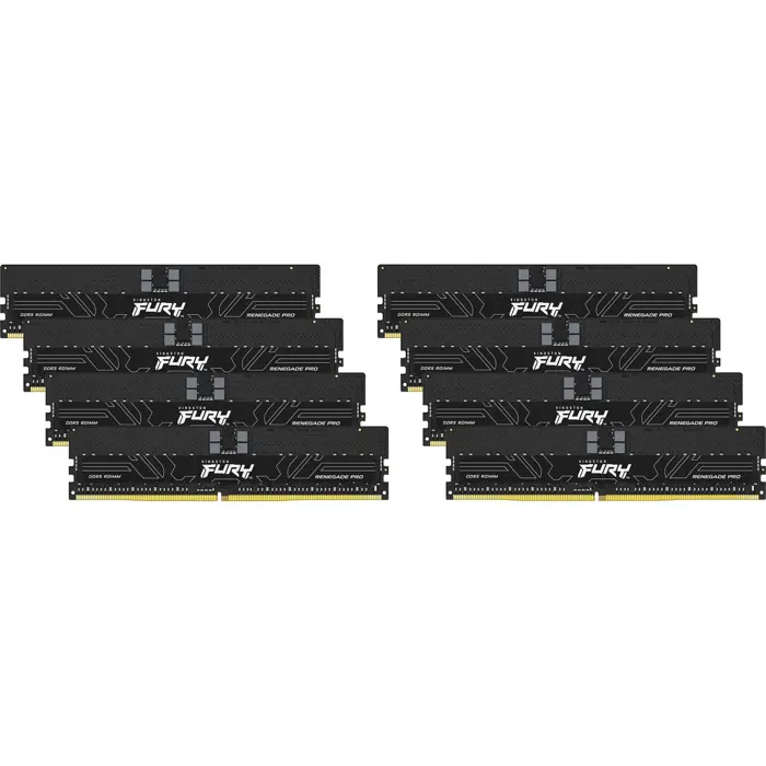 Kingston FURY DDR5 - 256GB - 5600 - CL - 36 (8x 32 GB) Octo-Kit, RAM (black, KF556R36RBK8-256, Renegade PRO, INTEL XMP)