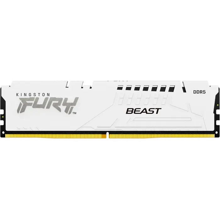 Kingston FURY DDR5 - 32GB - 6000 - CL - 30, Single RAM white, KF560C30BWE-32, Fury Beast, INTEL XMP, AMD EXPO