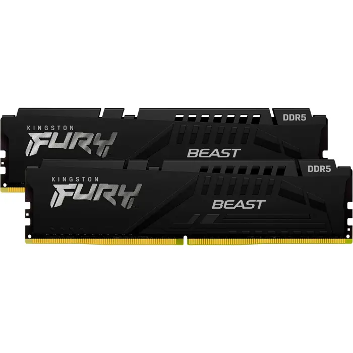 Kingston FURY DDR5 - 32GB - 6800 - CL - 34 (2x 16 GB) dual kit, RAM (black, KF568C34BBEK2-32, FURY Beast, INTEL XMP, AMD EXPO)