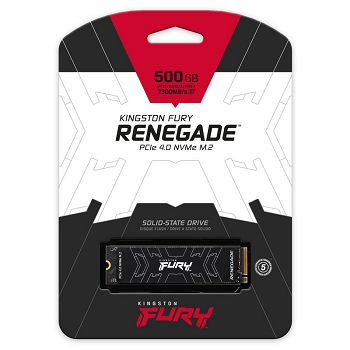 Kingston Fury Renegade NVMe-SSD, PCIe 4.0, M.2 Typ 2280 - 500 GB SFYRS/500G