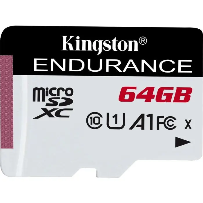 Kingston High Endurance 64 GB microSDXC, memory card (white / black, UHS-I (U1), Class 10)