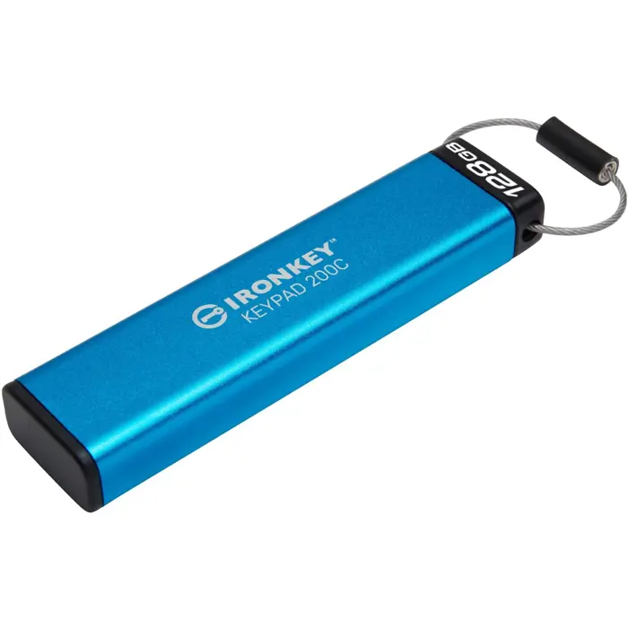 Kingston IronKey Keypad 200 128 GB, USB stick (USB-C 3.2 Gen 1)