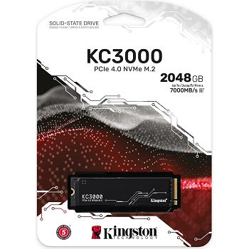 Kingston KC3000 NVMe 2048GB,R7000/W7000, M.2 2280, SKC3000S/2048G