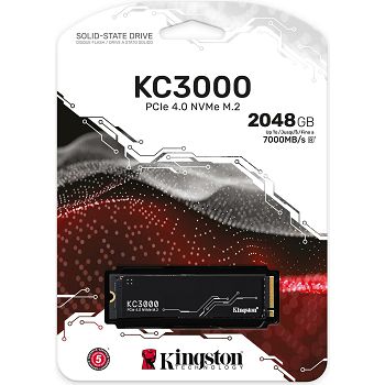Kingston KC3000 NVMe 2048GB, 2TB, R7000/W7000, M.2 2280, SKC3000S/2048G