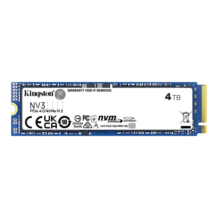 Kingston NV3 4TB, SSD (PCIe 4.0 x4, NVMe, M.2 2280)