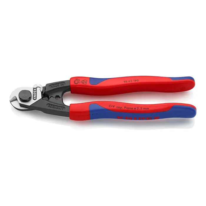 Knipex 9562190 Crimping tool Blue,Red cable crimper, Cutting pliers