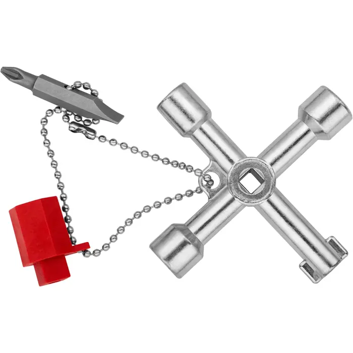 KNIPEX control cabinet key 00 11 03, socket wrench (for common cabinets and locking systems)