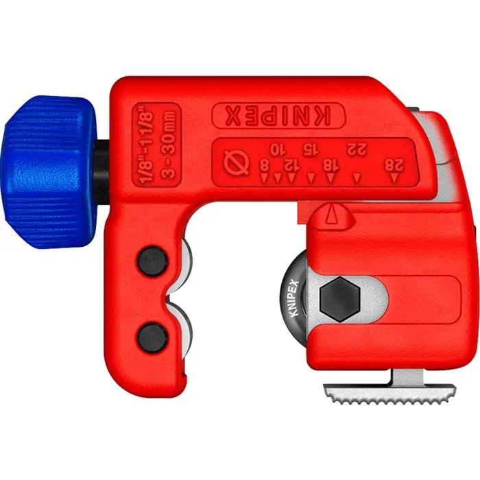 KNIPEX pipe cutter TubiX S (red, 3 - 30mm)