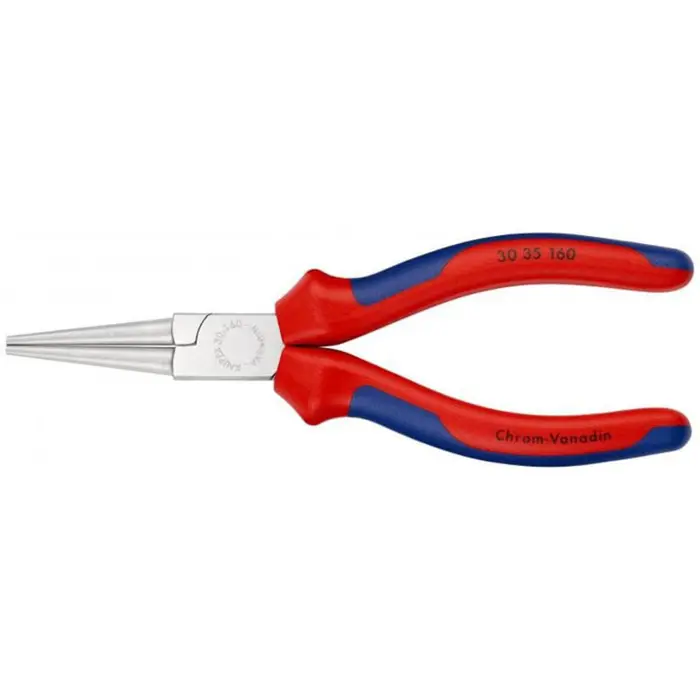 KNIPEX round nose pliers (long nose pliers) 30 35 160 (red/blue, length 160mm)