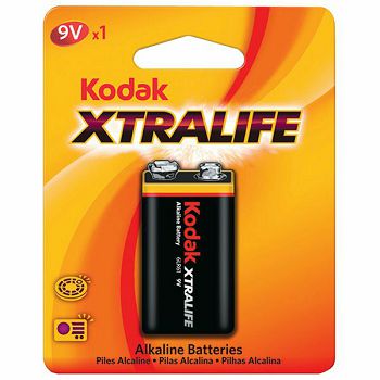 KODAK XTRALIFE ALKALINE 9V 6LR61