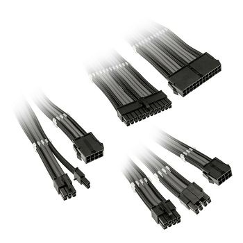 Kolink Core Adept Braided komplet produžnih kablova - crno/sivi COREADEPT-EK-BGR