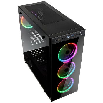 Kolink Horizon RGB Midi-Tower kućište, Tempered Glass - crno HORIZON RGB