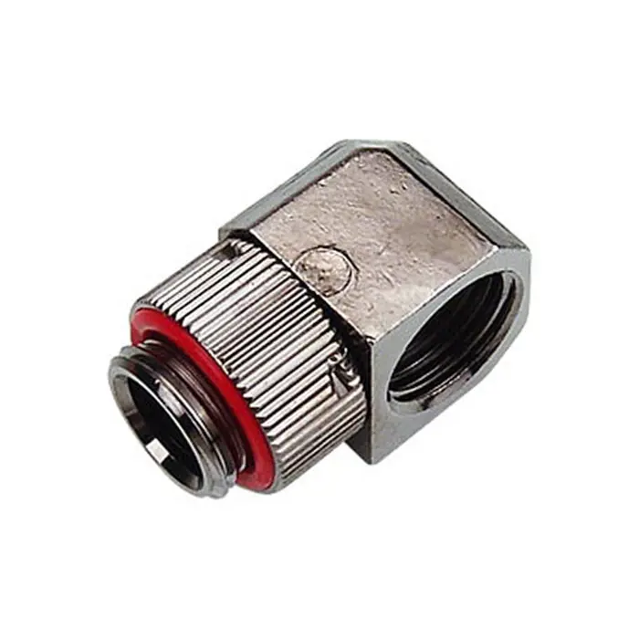 Koolance G1/4 AG zu G1/4 IG Adapter, 90°, Swivel - vernickelt-NZL-LXG1