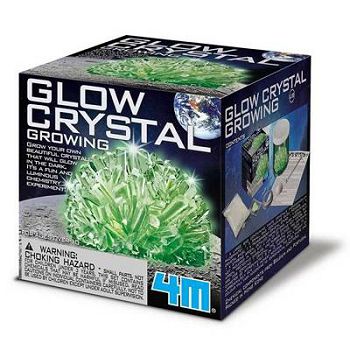 Kreativni set 4M, Kidz Labs, Glow Crystal, set za uzgoj svjetlećeg kristala