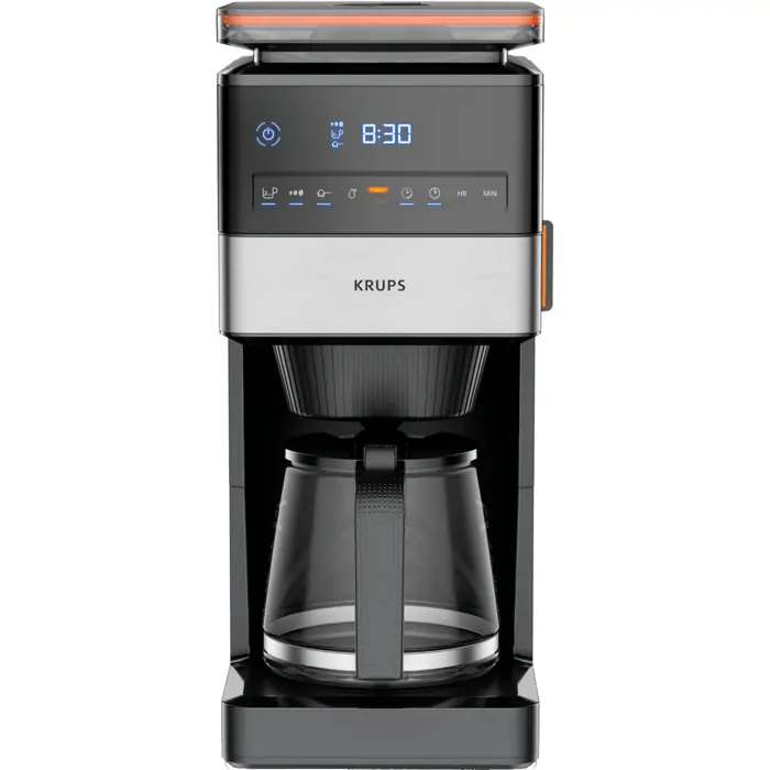 Krups Grind Aroma XL KM8428 with grinder (black/stainless steel, glass jug)