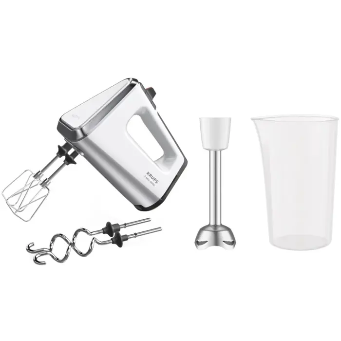 Krups hand mixer 3Mix 9000 GN9121 (white/silver, 750 watts)