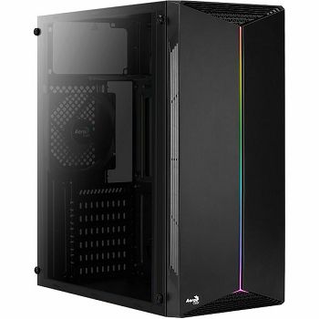 Kućište AeroCool Split, MidiTower, 1x120mm, RGB stripe, prozirna stranica
