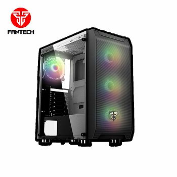 Kućište FANTECH Aero CG80, ATX, window, 4xRGB, crno