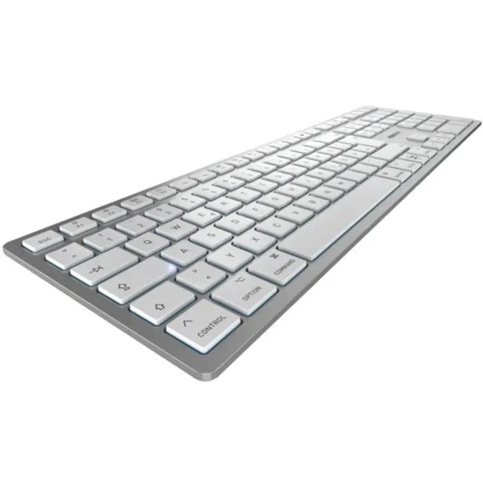 KW 9100 SLIM FOR MAC (silver/white, DE layout, Cherry SX scissor technology)