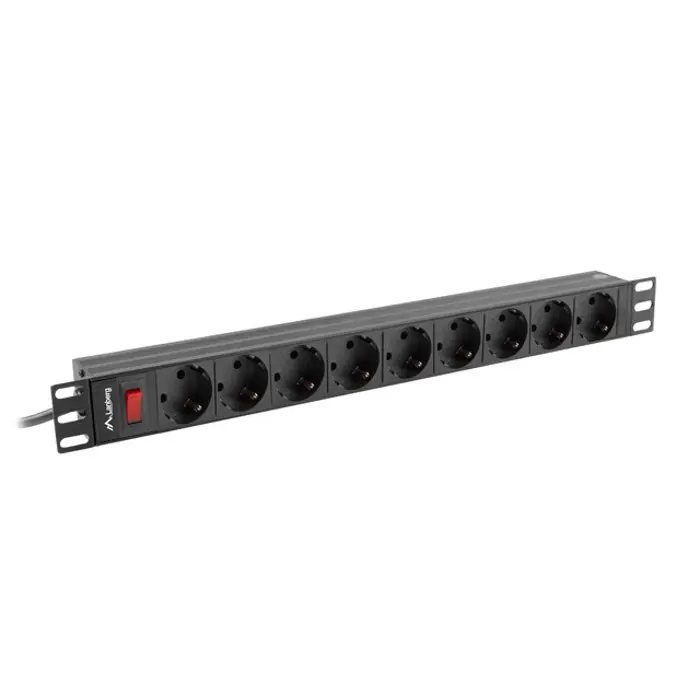LANBERG RACK POWER STRIP 19" PDU 1U 9X SHUKO
