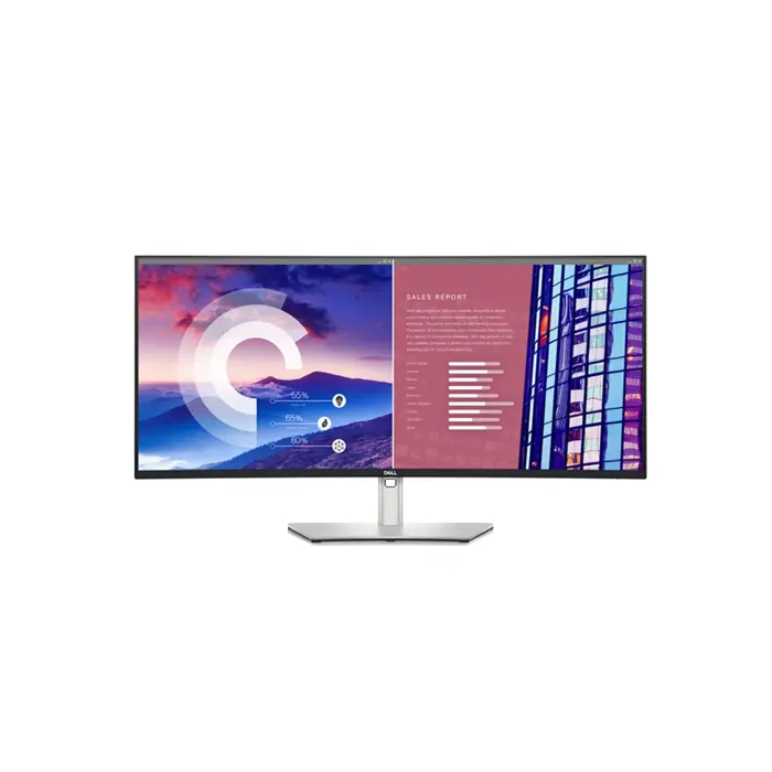 LCD Dell 38" U3824DW Curved; black/silver;3840x1600, 2000:1, 300cd/m2, HDMI, DisplayPort, USB-C, USB Hub, Speakers, RJ-45, AG - Premium Obnovljeno