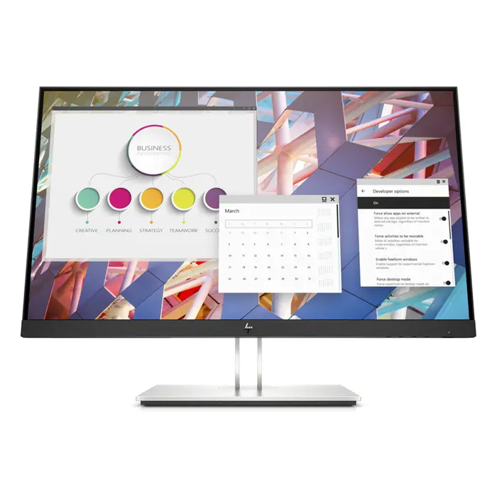 LCD HP EliteDisplay 24" E24 G4; black/silver;1920x1200, 1000:1, 250 cd/m2, VGA,HDMI, DisplayPort, USB Hub, AG - Premium Obnovljeno
