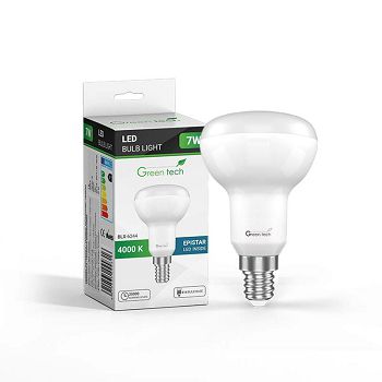 LED žarulja Green Tech 7W, 4000K, E14, R50, Flux: 700 lm, IP40, Epistar chip