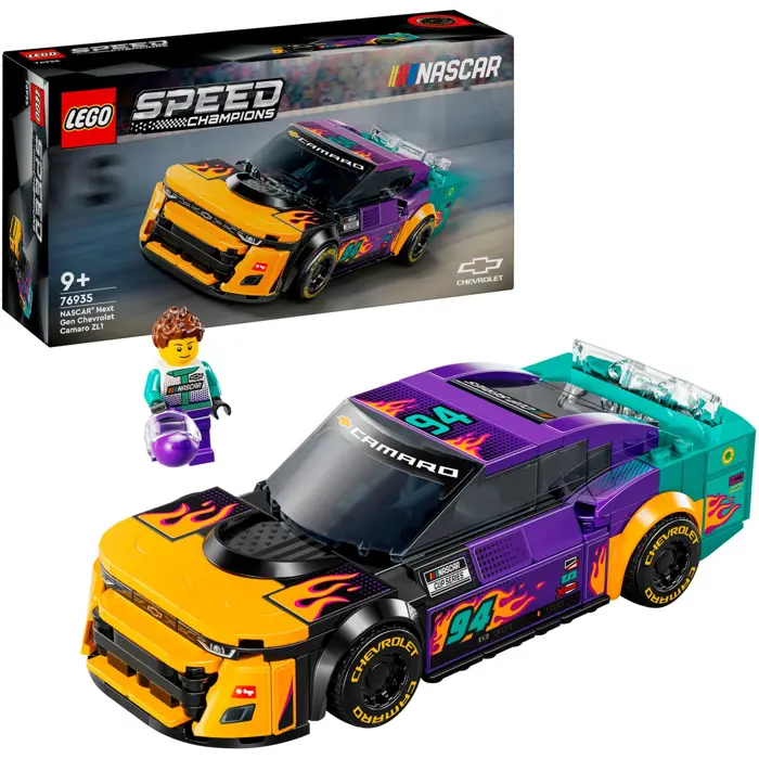 LEGO 76935 Speed Champions NASCAR Next Gen Chevrolet Camaro ZL1, construction toy