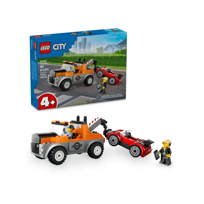 LEGO City 60435 Samochód pomocy drogowej i naprawa sportowego auta