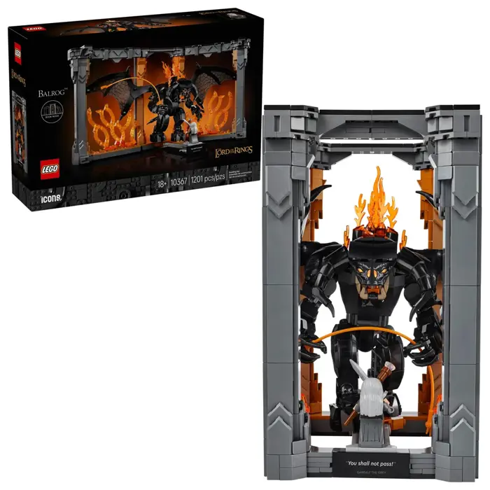 LEGO ICONS 10367 The Lord of the Rings: Balrog Book Nook