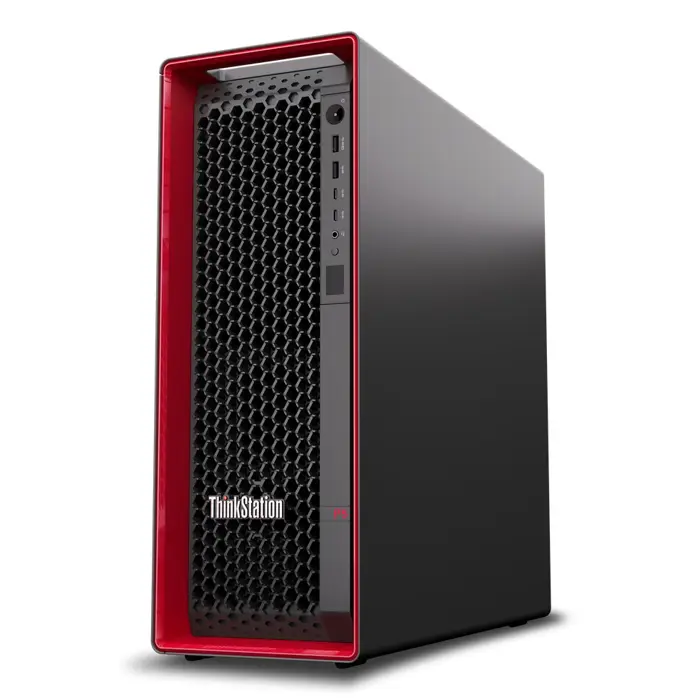 Lenovo ThinkStation P5 Intel Xeon W w3-2435 32 GB DDR5-SDRAM 1 TB SSD Windows 11 Pro for Workstations Tower Workstation Black, Red