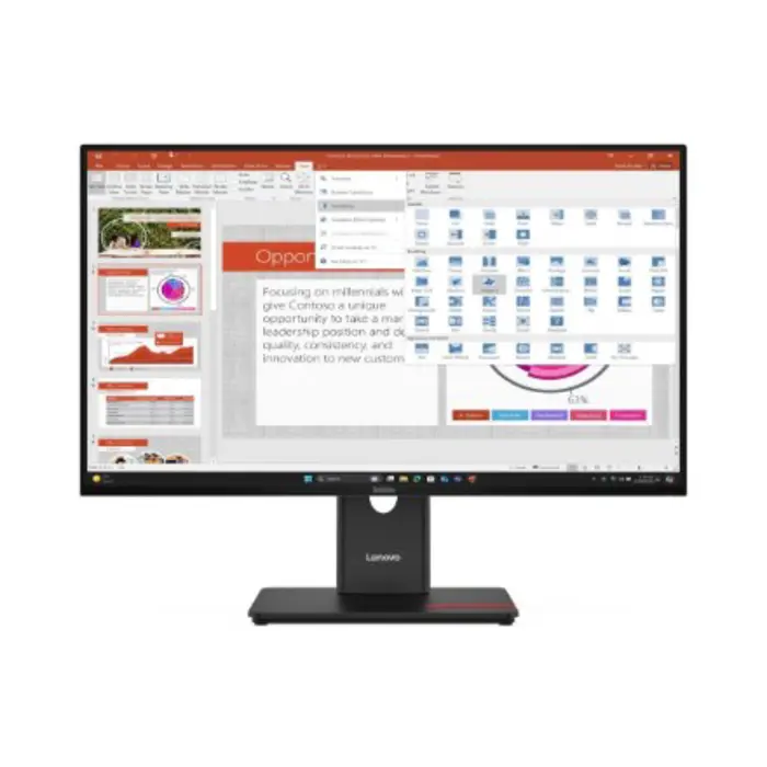 Lenovo ThinkVision T27-40 LED display 68.6 cm (27") 1920 x 1080 pixels Full HD Black