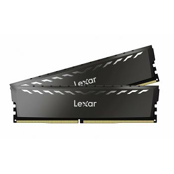 Lexar® THOR 32GB Kit (16GB x 2) DDR4 3200Mhz UDIMM XMP Memory with heatsink. Dual pack