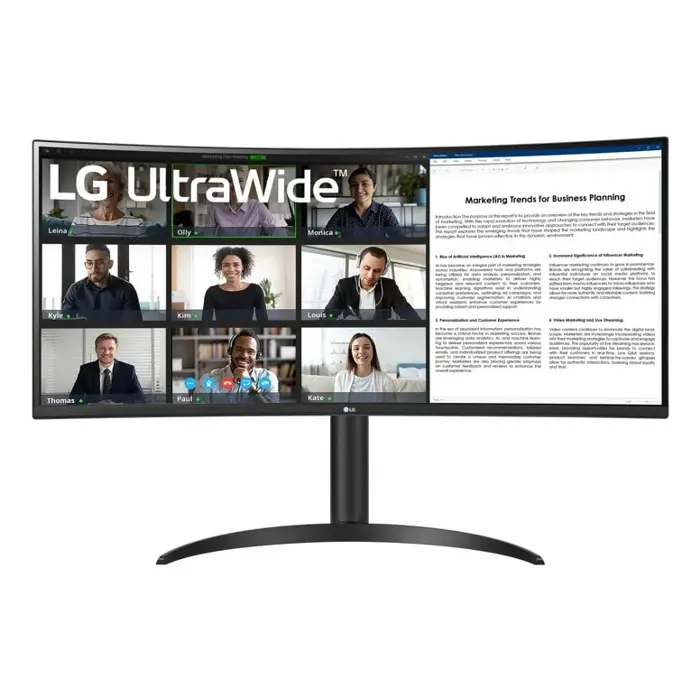 LG 34" 34WR55QK-B Curved UltraWide QHD HDMI DP USB-C Black