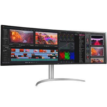 LG UltraWide 49WQ95X-W, 124,5 cm (49"), Curved, 144Hz, G-SYNC Compatible, IPS - DP, 2xHDMI-49WQ95X-W