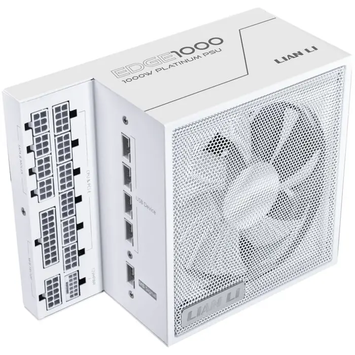 Lian Li EDGE EG1000 80 PLUS Platinum Netzteil, PCIe 5.1, ATX 3.1 - 1000 Watt, weiß-EG1000 WHITE