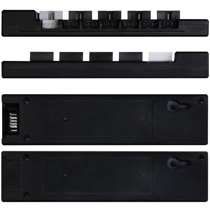 Lian Li EDGE HUB, 4x USB, 6x PWM - schwarz-EG-HUB01B
