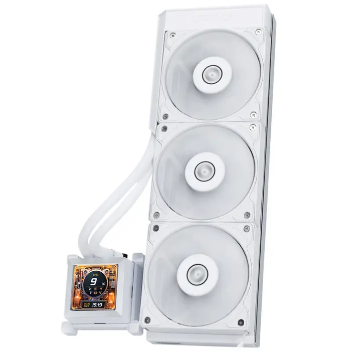 Lian Li HydroShift LCD 360S Komplett-Wasserkühlung - weiß-HSLCD36SW