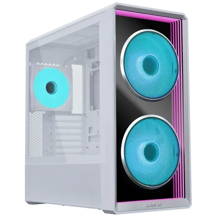 Lian Li LANCOOL 217 INF PC-Gehäuse, Midi-Tower, Tempered Glass, RGB-Beleuchtung - white-G99.LAN217INFW.00