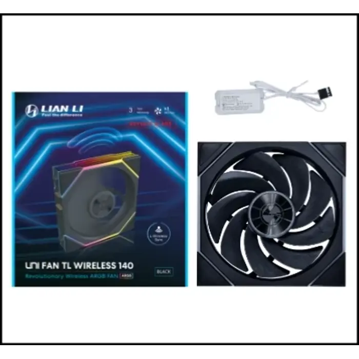 Lian Li UNI FAN CL Wireless Reverse Lüfter - 120mm, schwarzLian Li UNI FAN CL Wireless Reverse Lüfter - 120mm, schwarz-12RCL1W1B