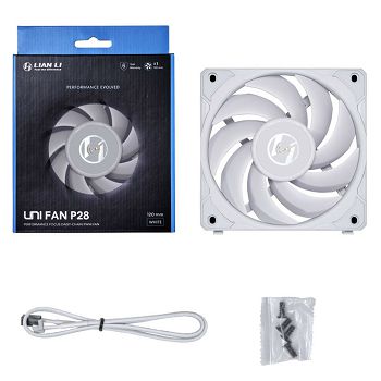 Lian Li UNI FAN P28 fan - 120mm, white UF-P28120-1W