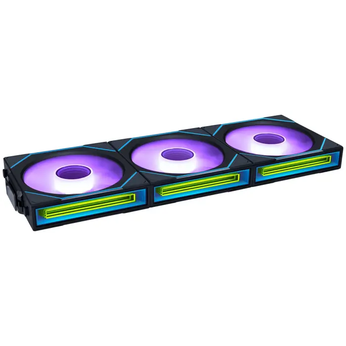 Lian Li UNI FAN SL-INF Wireless Lüfter, ARGB, PWM - 3er-Pack, mit Controller, Reverse-Blade, 120mm, schwarz-12RSLIN1W3B