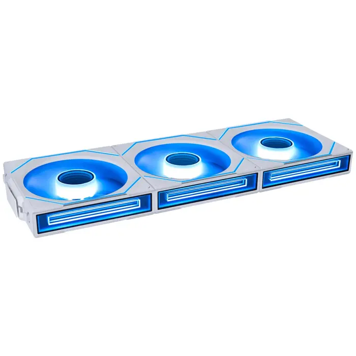 Lian Li UNI FAN SL-INF Wireless Lüfter, ARGB, PWM - 3er-Pack, mit Controller, Reverse-Blade, 120mm, weiß-12RSLIN1W3W