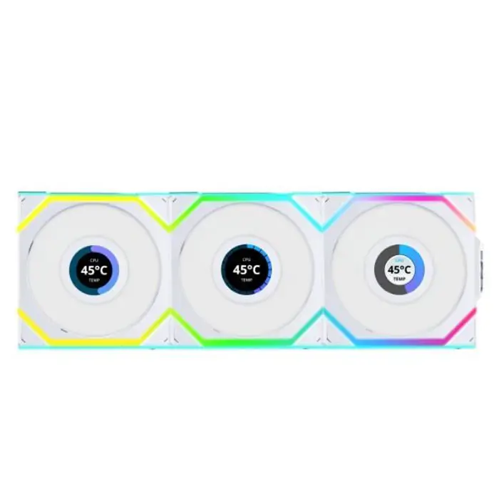 Lian Li UNI FAN SL Wireless ARGB PWM Fan, 3-Pack incl. Controller - 120 mm, white