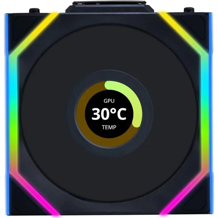 Lian Li UNI FAN SL Wireless LCD Fan, ARGB, PWM - 120 mm, black