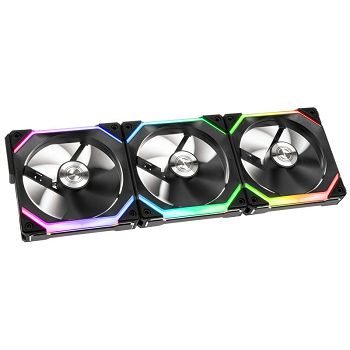Lian Li UNI FAN SL120 RGB PWM ventilator, 3 komada sa kontrolerom - 120mm, crni UF-SL120-3B
