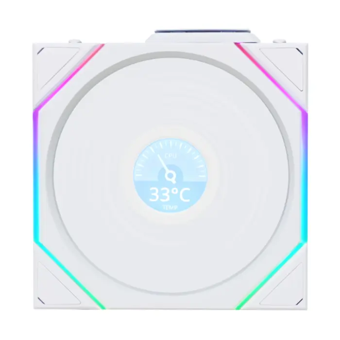 Lian Li UNI FAN TL LCD Wireless Lüfter, ARGB, PWM - 140mm, weiß-14TLLCD1W1W
